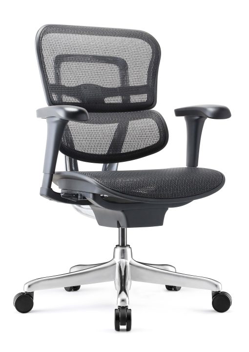 WorkPro 12000 V2 Series Ergonomic Mesh Mid-Back Manager Chair, Black - Image 2