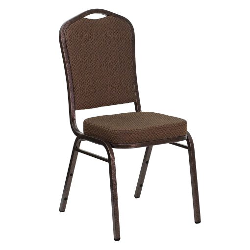 Flash Furniture HERCULES Series Crown Back Stacking Banquet Chair, Brown Patterned/Coppervein - Image 2