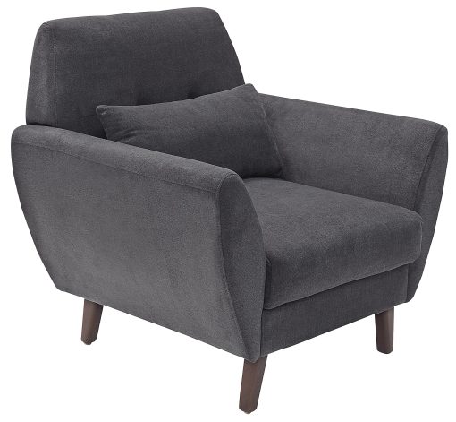 Serta® Artesia Collection Arm Chair, Slate Gray/Chestnut - Image 2
