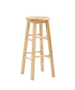 Linon Elmore Backless Bar Stool, Natural