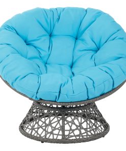 Office Star™ Papasan Chairs, Blue/Gray 2