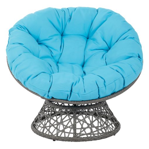 Office Star™ Papasan Chairs, Blue/Gray - Image 2
