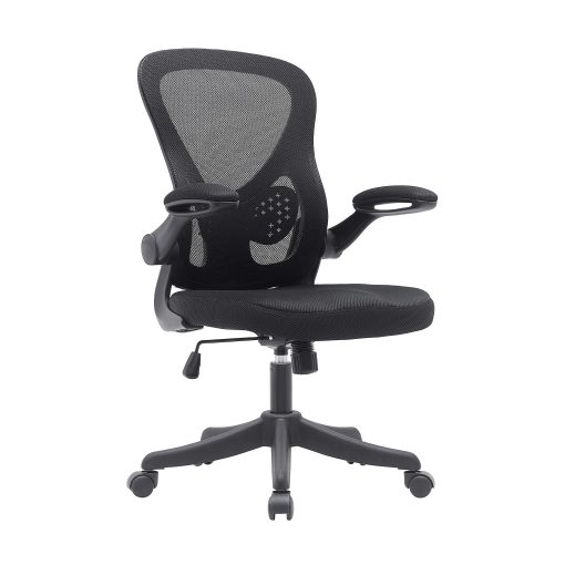 Techni Mobili Ergonomic Mesh High-Back Task Chair, Black