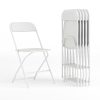 KFI Studios KOOL Stacking Chair, White/Silver 4