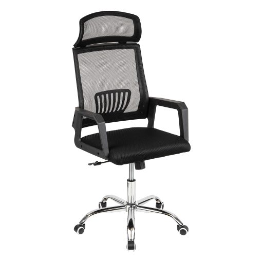 Mind Reader Ergonomic Mesh High-Back Swivel Executive Office Chair, 45-48"H, Black