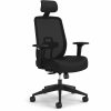 HON Altern Task Chair - Fabric, Foam Seat Material - Mesh Back Material - Black Frame Color - Mid Back - Black - Armrest - 1 Each