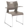 National Public Seating 1300 Series Premium Vinyl Upholstered Triple Brace Folding Chairs, Black, Set Of 4 Chairs 3