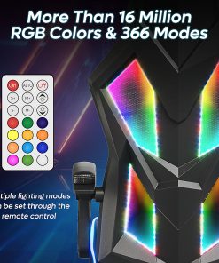 Bestier Ergonomic Gaming Chair With Integrated LED Lights, Black 2