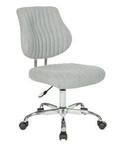 Office Star™ Sunnydale Fabric Mid-Back Office Chair, Fog 2