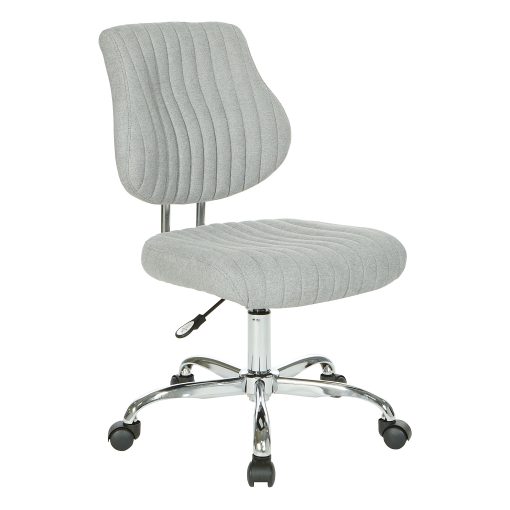 Office Star™ Sunnydale Fabric Mid-Back Office Chair, Fog - Image 2