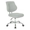 Serta® Essentials Mid-Back Computer Chair, Inspiration Cream/Chrome 4
