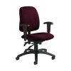 Flash Furniture Dean Club Style Commercial Fabric Barrel Accent Armchair with 360 Degree Swivel Metal Base and Sloped Armrests, Gray 4
