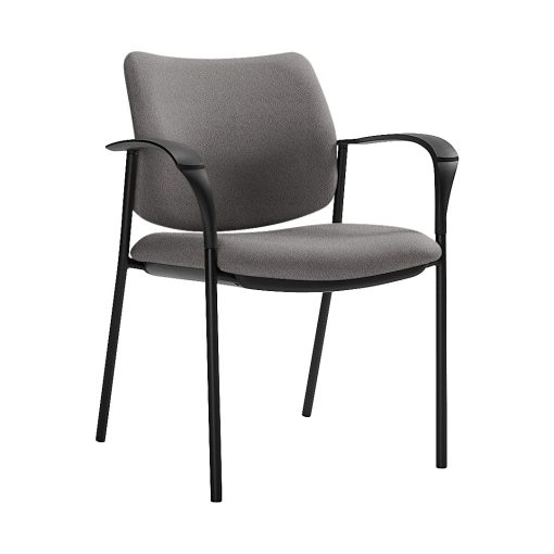Global® Sidero Armchair, 32"H x 25 1/2"W x 24"D, Slate/Black - Image 2