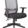 Lorell® Ergonomic Bonded Leather High-Back Chair With Flex Arms, Black/Silver 4