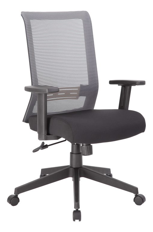 Boss Office Products Horizontal Mesh Back Task Chair, Gray/Black