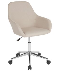 Flash Furniture Cortana Home And Office Mid-Back Office Chair, Fabric, Beige 2