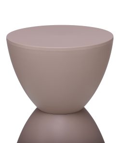 Eurostyle Sallie Plastic Stool, Taupe 2