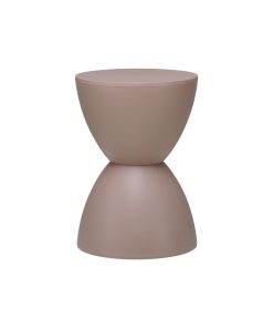 Eurostyle Sallie Plastic Stool, Taupe