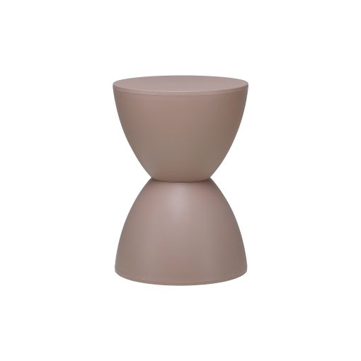 Eurostyle Sallie Plastic Stool, Taupe