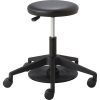 Safco® Low-Height Lab Stool, Black/Chrome