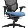 Lorell® Ratchet Ergonomic Mesh/Fabric Mid-Back Drafting Stool, Black 3