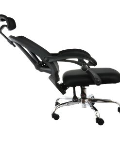 Elama Ergonomic Mesh Full-Back Adjustable Office Task Chair With Headrest, Black 2