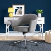 HON® Scatter Stacking Guest Chair, Fixed Arms, Fabric, Charcoal/Black 4