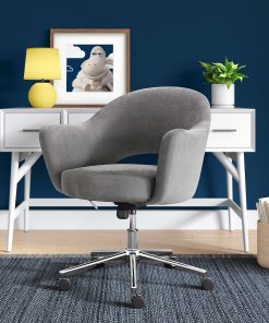 Serta® Valletta Home Office Chair, Dovetail Gray/Chrome