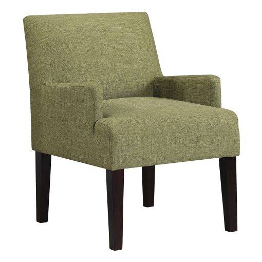 Office Star Main Street Guest Accent Chair, Green/Brown