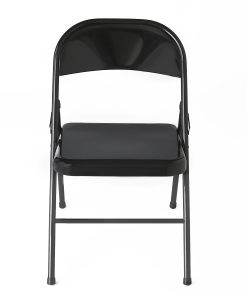 Iceberg Metal Folding Chair, Black 2