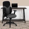 Flash Furniture Mesh High-Back Ergonomic Swivel Chair With Adjustable Arms, Black/Gray