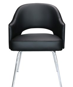 Boss Office Products Guest Chair, Black/Chrome 2