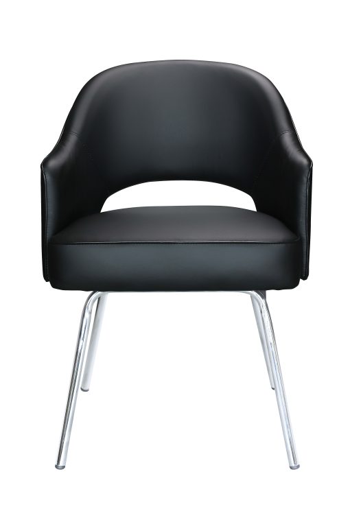 Boss Office Products Guest Chair, Black/Chrome - Image 2