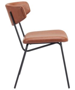 Zuo Charon Dining Accent Chairs, Vintage Brown, Set Of 2 Chairs 2