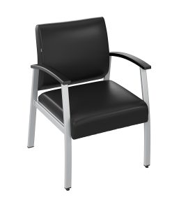 Bush Business Furniture Arrive Waiting Room Guest Chair With Arms, Black, Standard Delivery 2