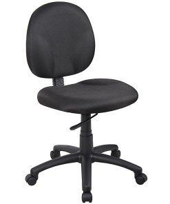 Boss Office Products Fabric Wide Back Task Chair, Black