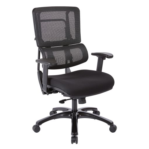 Office Star Pro Line II Pro X996 Vertical Mesh High Back Chair, Black