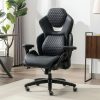Shaquille O’Neal™ Amphion Ergonomic Bonded Leather High-Back Executive Office Chair, Navy/Black 4