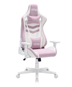 Techni Sport Pastel Series Ergonomic Faux Leather Computer Gaming Chair, Pink