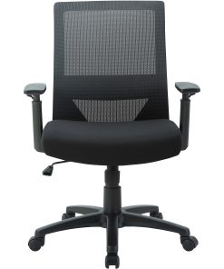 Lorell SOHO Mesh Mid-Back Task Chair – Gray Seat Color – Fabric Seat Material – Gray Back Color – Fabric Back Material – 41840 2