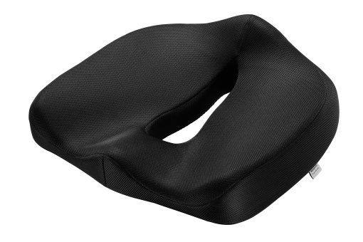 Mount-It! Ergo Collection Premium Comfort Seat Cushion, 15”H x 17-3/4”W x 5-1/8”D, Black
