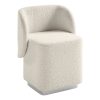 Glamour Home Bennett Upholstered Fabric Counter-Height Stools With Backs, Black, Set Of 2 Stools 3