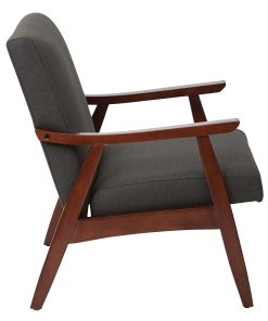 Ave Six Davis Chair, Klein Charcoal/Medium Espresso 2