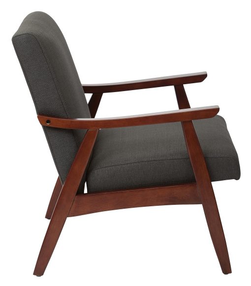 Ave Six Davis Chair, Klein Charcoal/Medium Espresso - Image 2