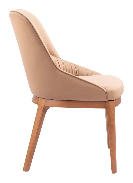 Zuo Ayr Dining Accent Chairs, Tan, Set Of 2 Chairs - Image 2