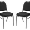 Boss Office Products Button-Tufted Ergonomic High-Back Chair, Navy Denim/Blue Linen 3