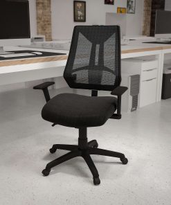 Flash Furniture High Back Mesh Multifunction Swivel Ergonomic Task Office Chair with Adjustable Arms, Black 2