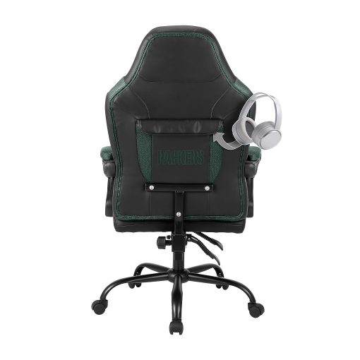 Imperial Adjustable Oversized Vinyl High-Back Office Task Chair, NFL Green Bay Packers, Black/Green - Image 2