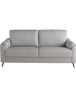 Lifestyle Solutions Birmingham Polyester Sofa, 34-5/8”H x 75-5/8”W x 31-1/8”D, Smoke