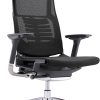 Boss Office Products Mesh Flip Arm Stool With Back, Gray/White 4